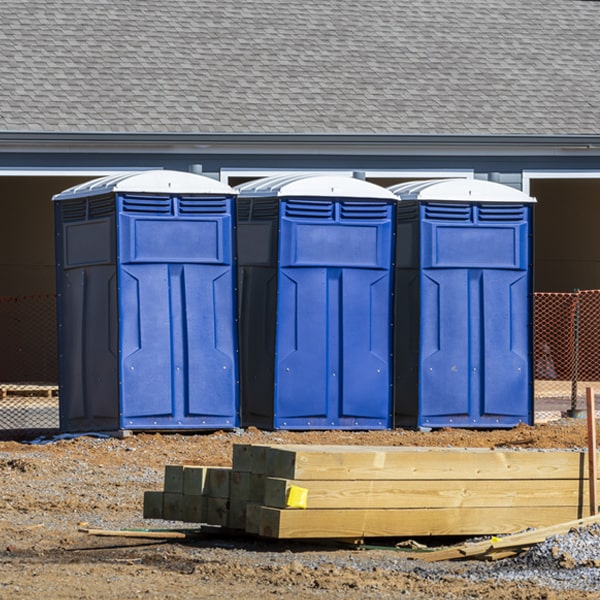 are there any restrictions on what items can be disposed of in the portable restrooms in Dover MN